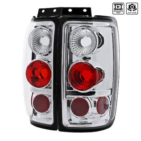 Spec-D Tuning 97-02 Ford Expedition Altezza Tail Light Chrome LT-EPED97-TM